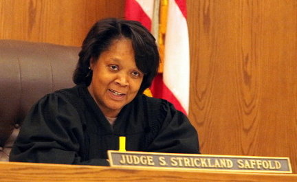 Judge Saffold, probably saying something racist.
