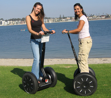 The $20 segway ride does not come with these two ladies. Sorry.