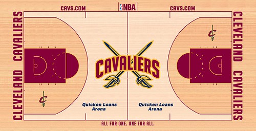 cleveland cavaliers court design