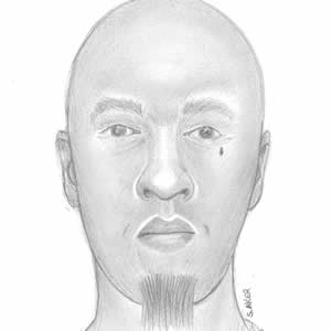 Sketch of the suspect.