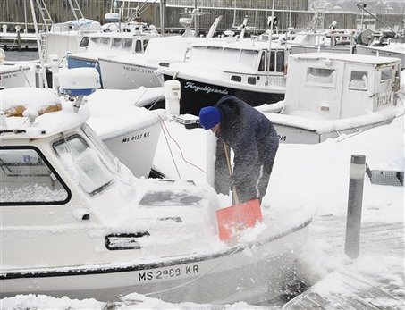 Dont forget to shovel the snow off your boat. Thats essential in Cleveland.