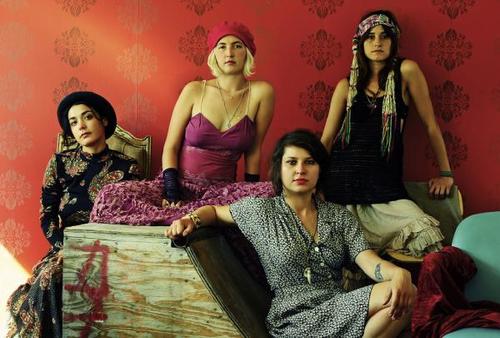 The lovely ladies of Warpaint, ready to assault your ears