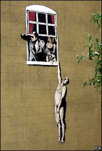 Banksys hanging paramour
