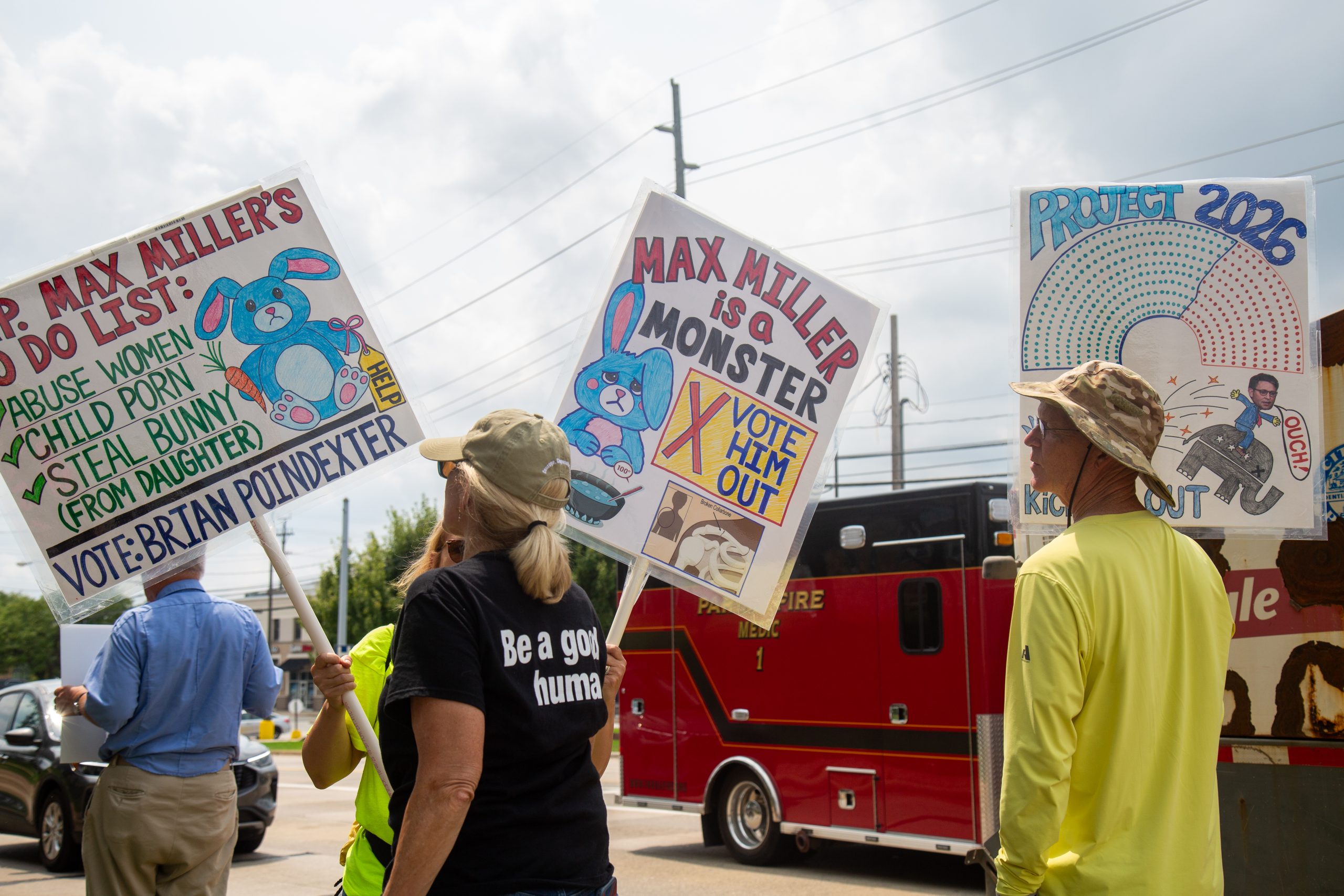 ‘Character Matters': Protestors in Parma Call for Max Miller to Resign